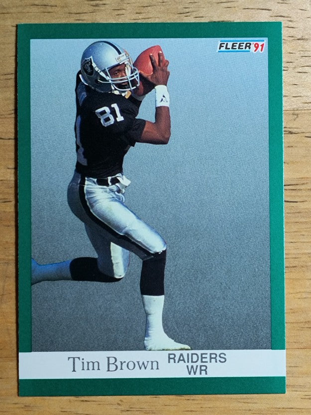 1991 Fleer #104 Tim Brown
