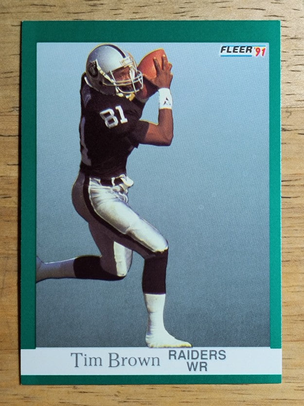 1991 Fleer #104 Tim Brown