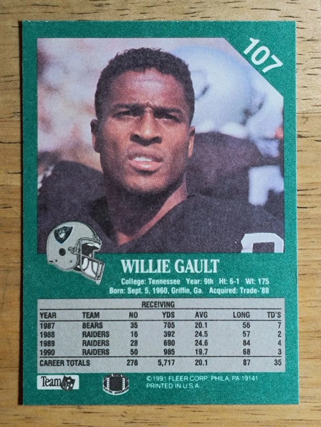 1991 Fleer #107 Willie Gault
