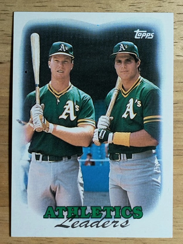 1988 Topps #759 Mark McGwire/Jose Canseco TL