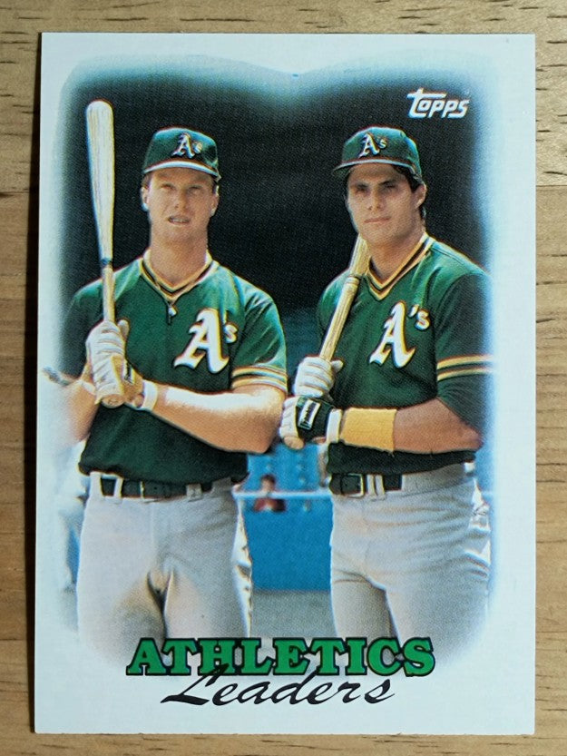 1988 Topps #759 Mark McGwire/Jose Canseco TL