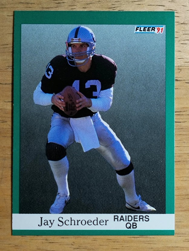 1991 Fleer #114 Jay Schroeder