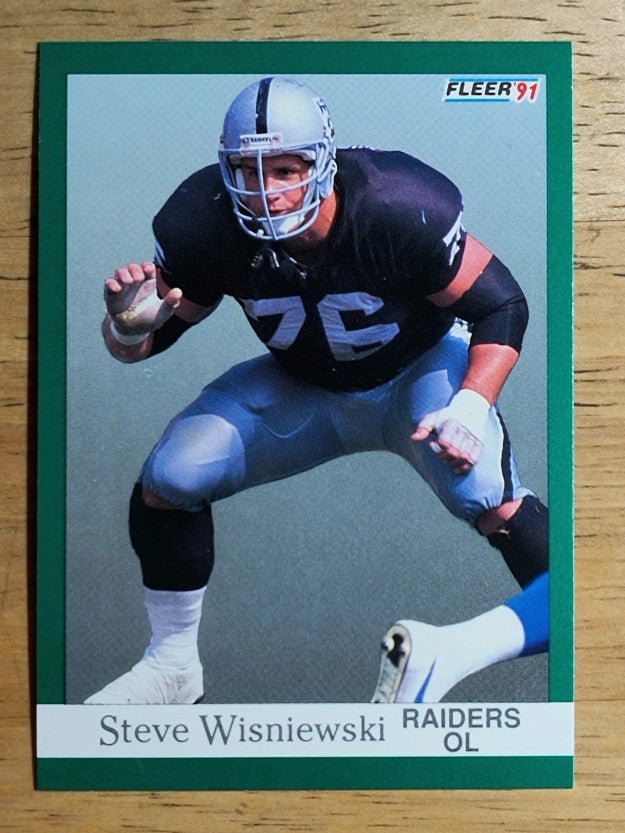 1991 Fleer #117 Steve Wisniewski