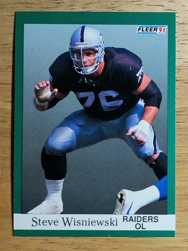 1991 Fleer #117 Steve Wisniewski