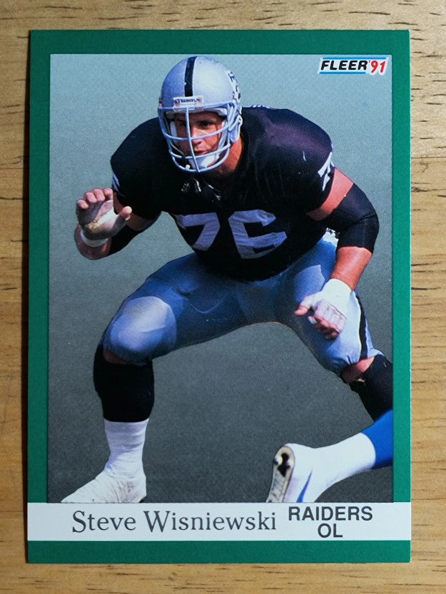 1991 Fleer #117 Steve Wisniewski