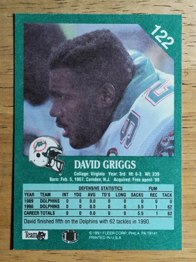 1991 Fleer #122 David Griggs