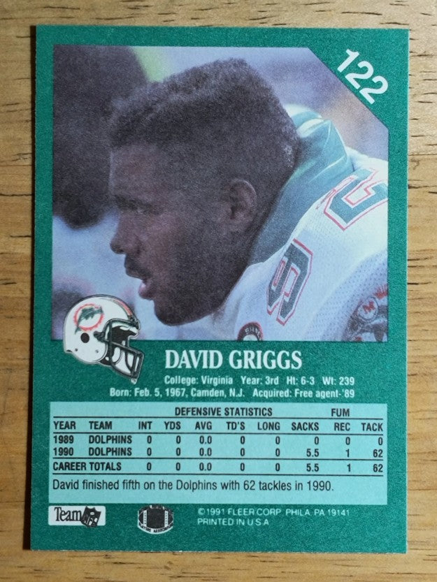 1991 Fleer #122 David Griggs