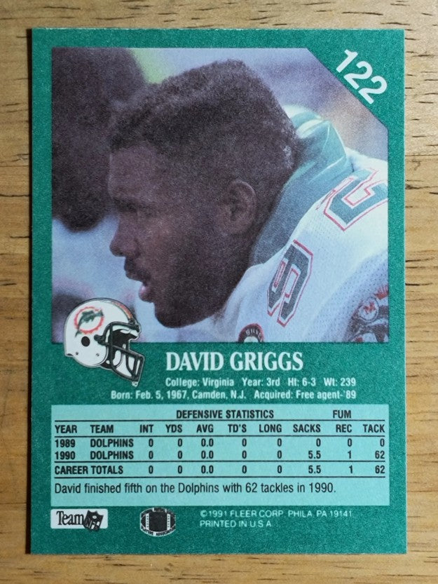 1991 Fleer #122 David Griggs