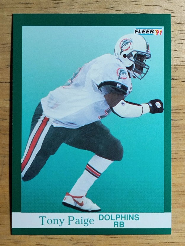 1991 Fleer #128 Tony Paige