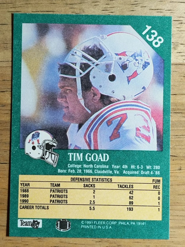 1991 Fleer #138 Tim Goad