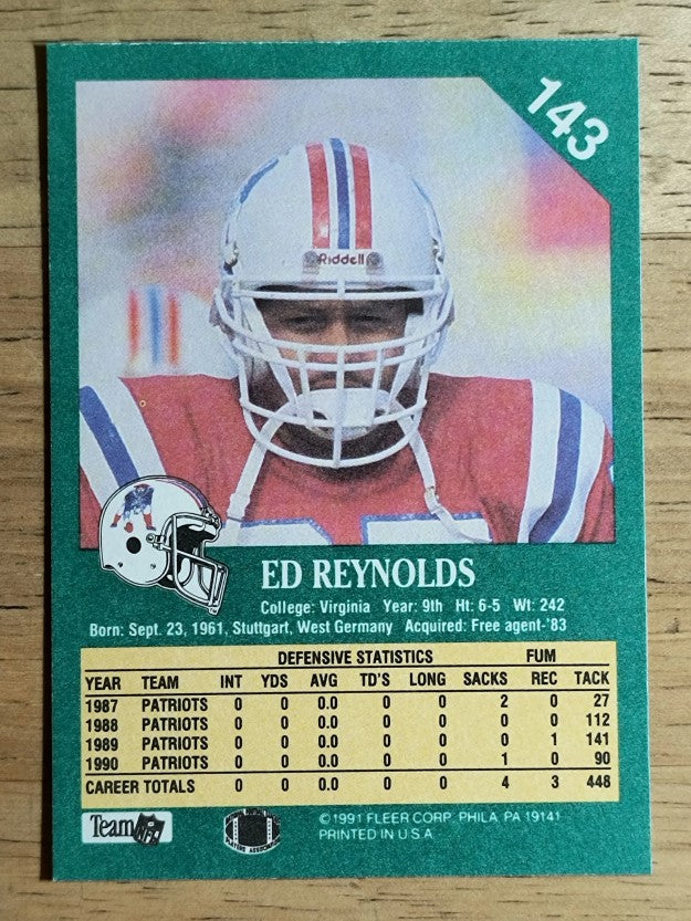 1991 Fleer #143 Ed Reynolds