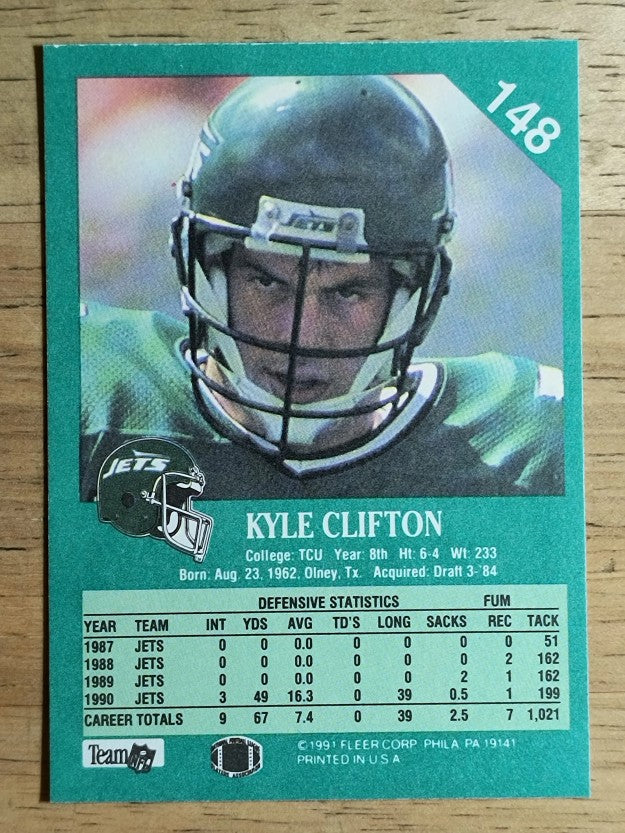1991 Fleer #148 Kyle Clifton