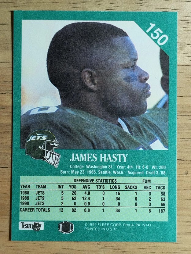 1991 Fleer #150 James Hasty