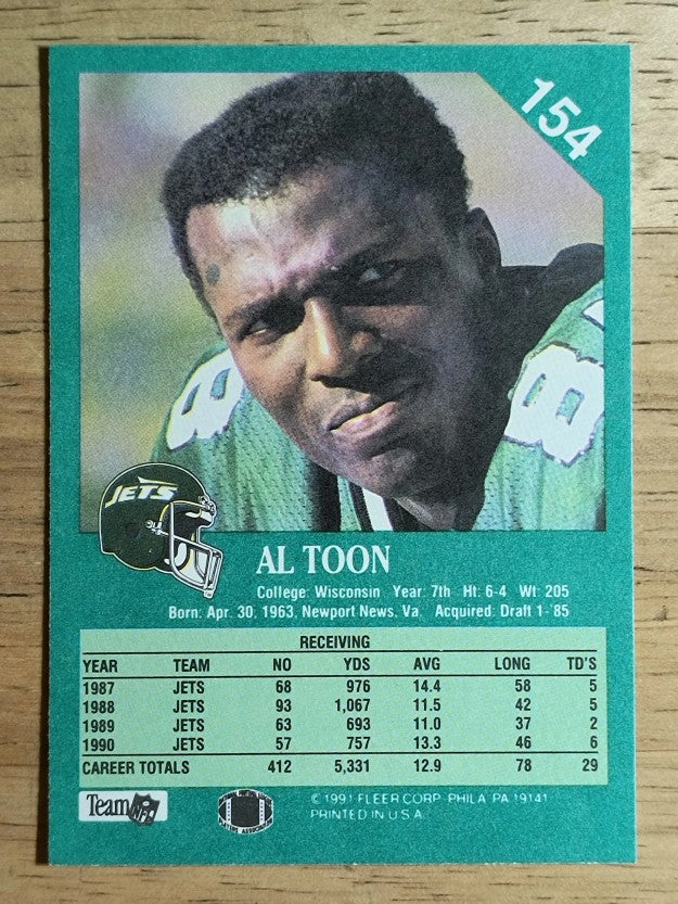 1991 Fleer #154 Al Toon