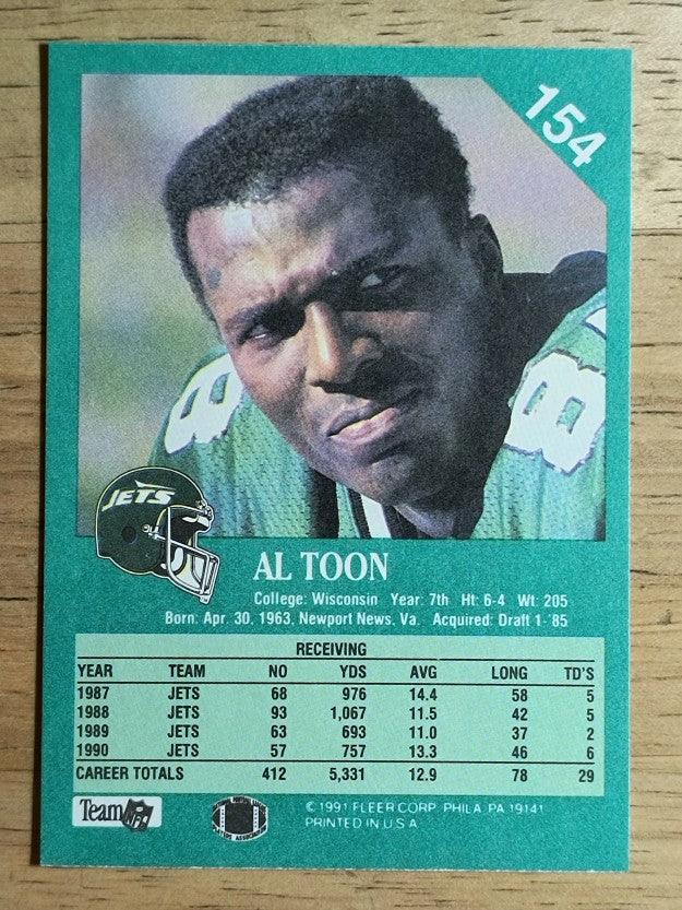 1991 Fleer #154 Al Toon
