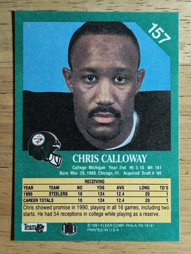 1991 Fleer #157 Chris Calloway