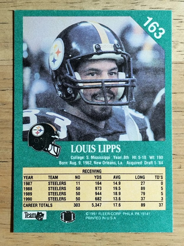 1991 Fleer #163 Louis Lipps