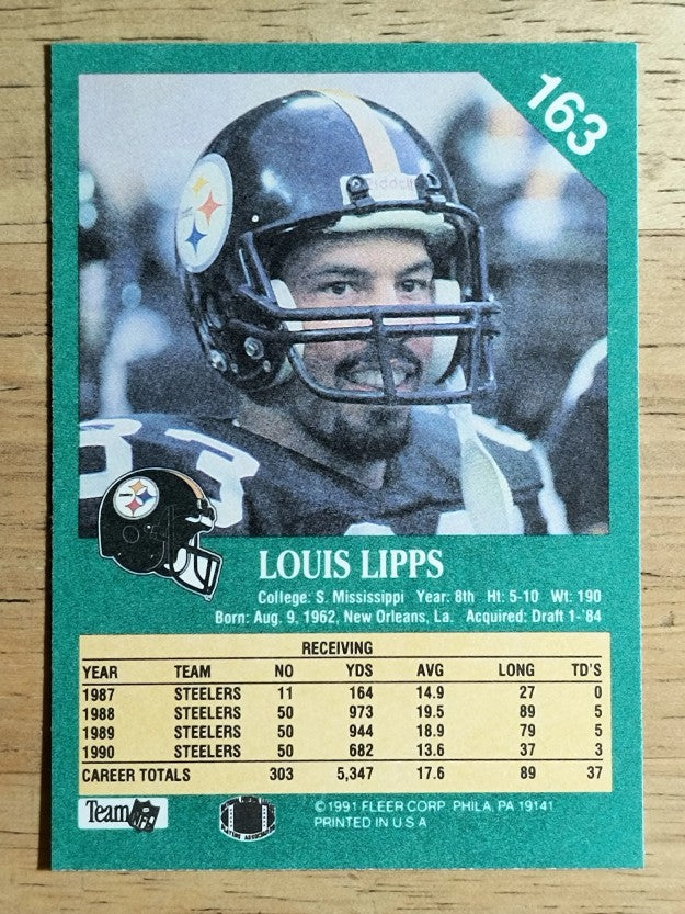 1991 Fleer #163 Louis Lipps