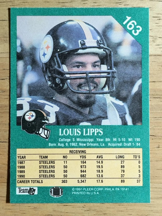 1991 Fleer #163 Louis Lipps