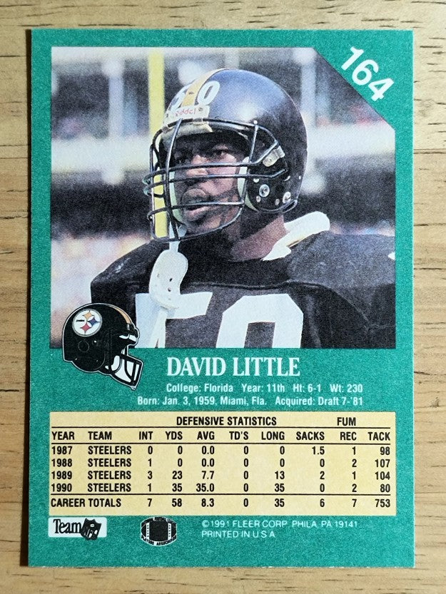 1991 Fleer #164 David Little