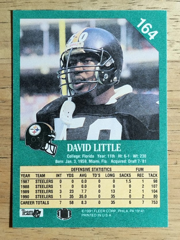 1991 Fleer #164 David Little