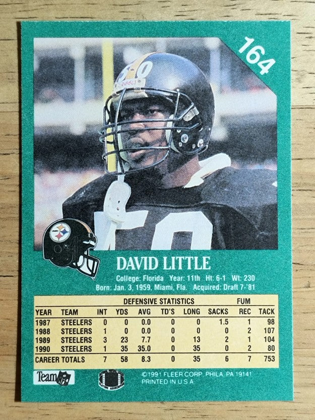 1991 Fleer #164 David Little