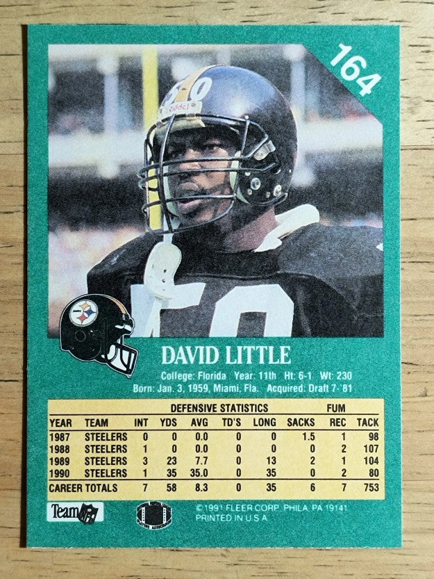 1991 Fleer #164 David Little