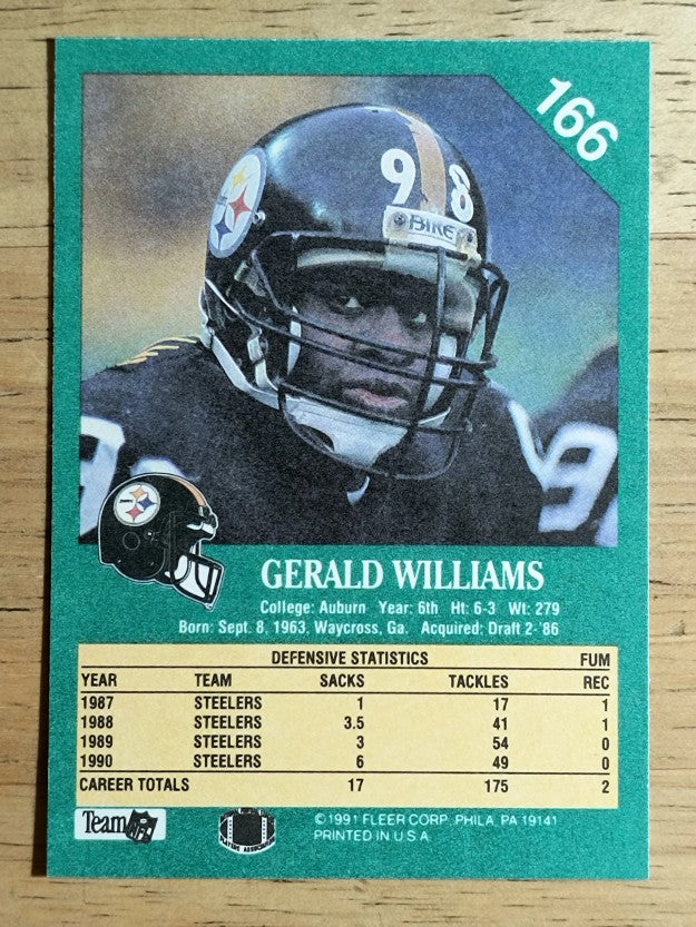 1991 Fleer #166 Gerald Williams