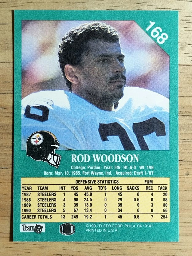 1991 Fleer #168 Rod Woodson
