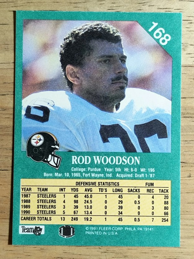 1991 Fleer #168 Rod Woodson