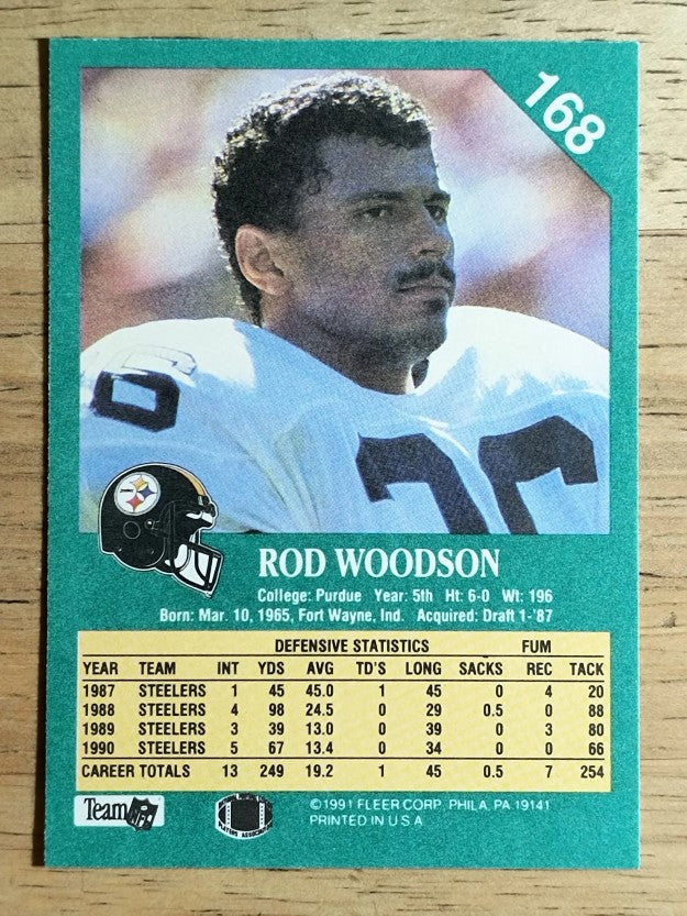 1991 Fleer #168 Rod Woodson