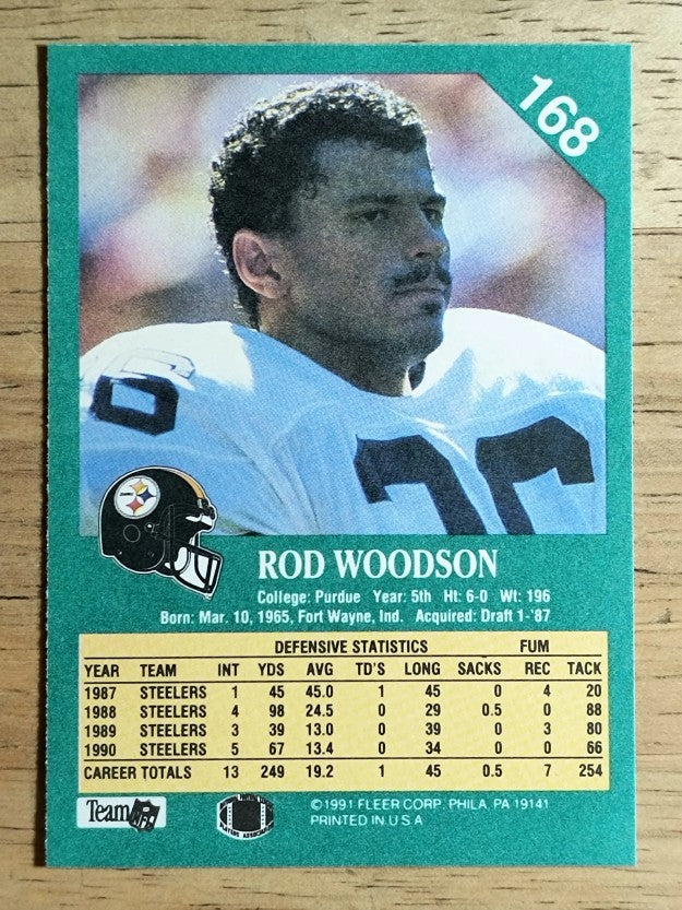 1991 Fleer #168 Rod Woodson