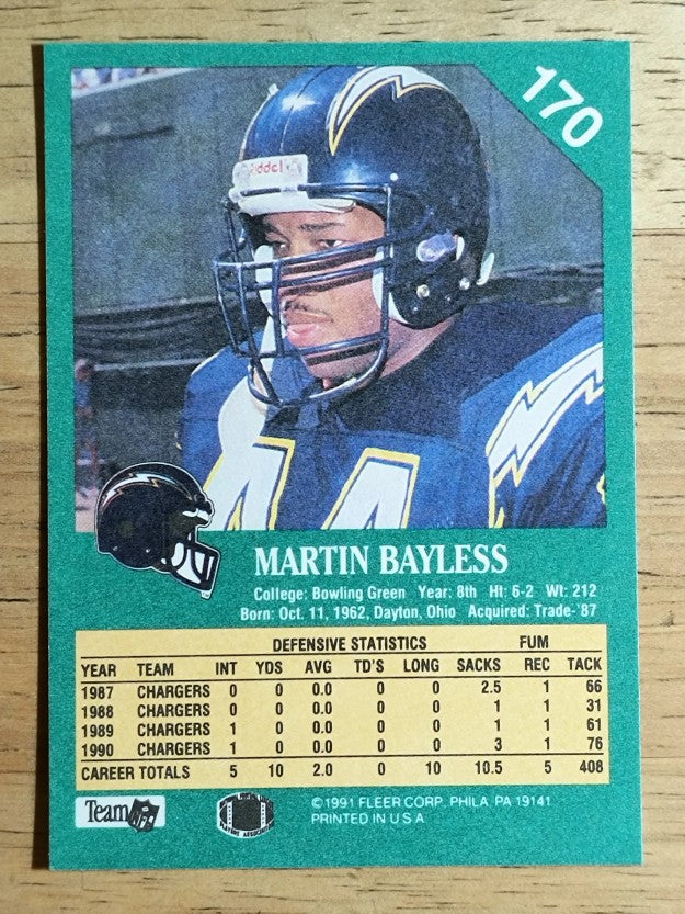 1991 Fleer #170 Martin Bayless