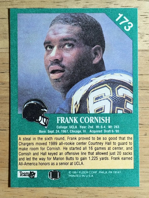 1991 Fleer #173 Frank Cornish