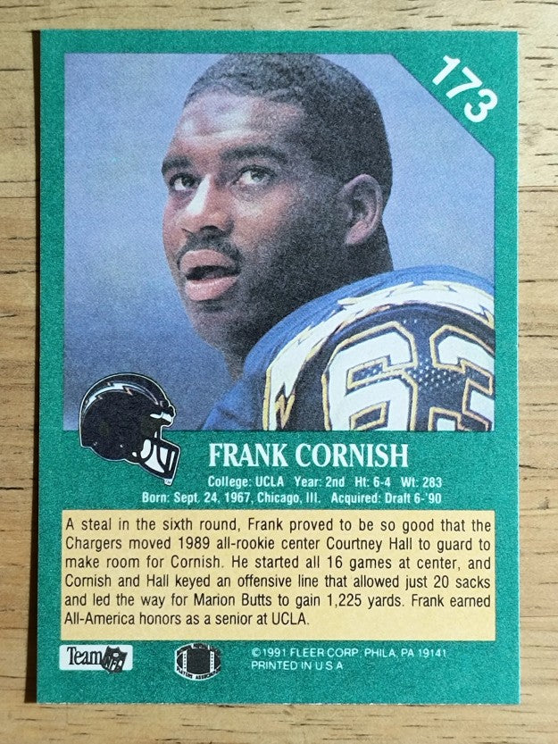 1991 Fleer #173 Frank Cornish