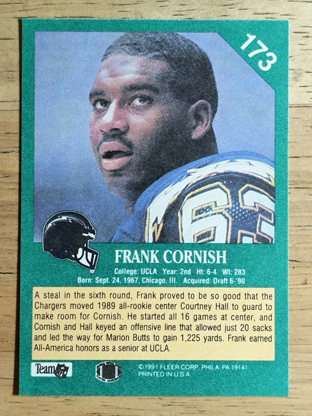 1991 Fleer #173 Frank Cornish