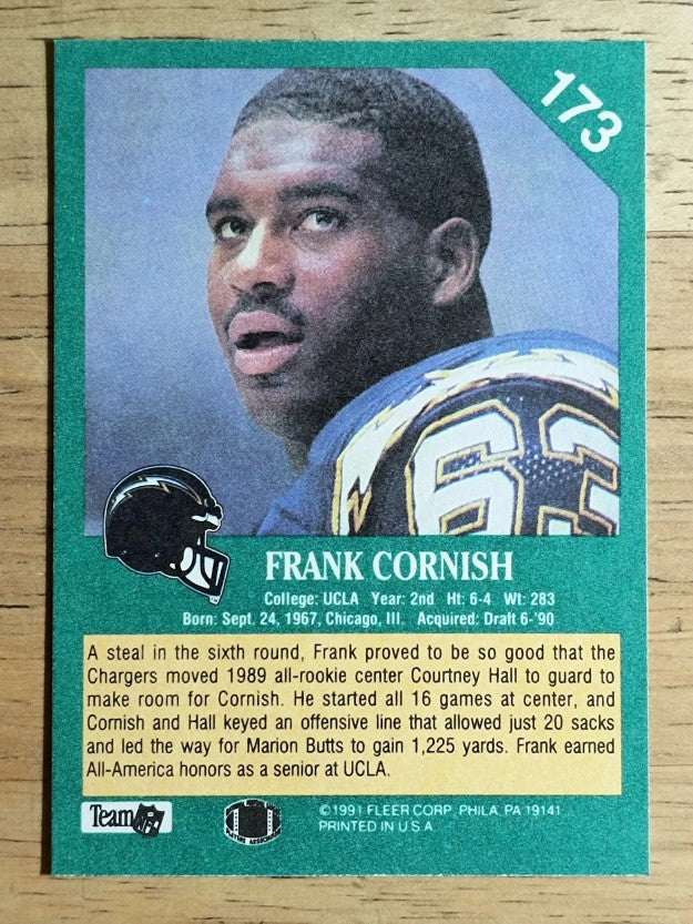 1991 Fleer #173 Frank Cornish
