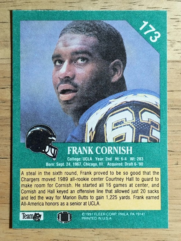 1991 Fleer #173 Frank Cornish