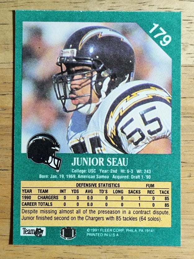 1991 Fleer #179 Junior Seau
