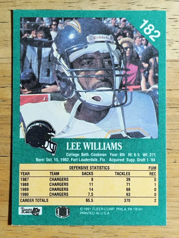 1991 Fleer #182 Lee Williams