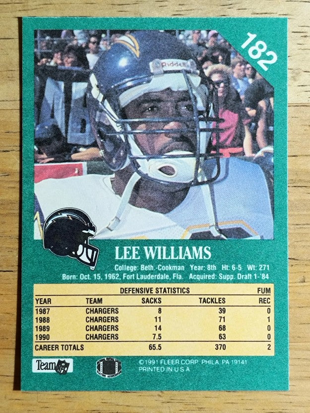 1991 Fleer #182 Lee Williams