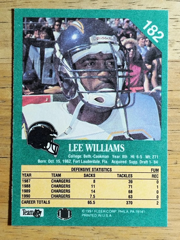 1991 Fleer #182 Lee Williams