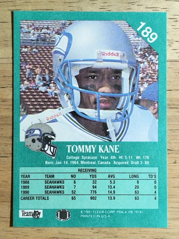 1991 Fleer #189 Tommy Kane