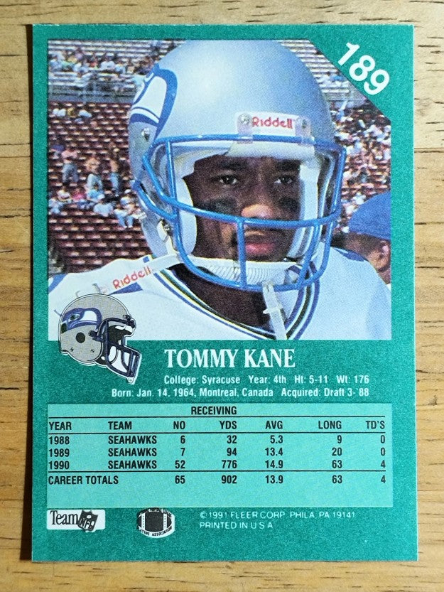 1991 Fleer #189 Tommy Kane