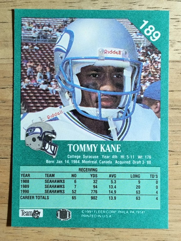 1991 Fleer #189 Tommy Kane