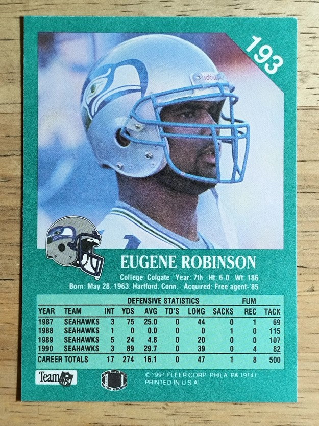 1991 Fleer #193 Eugene Robinson