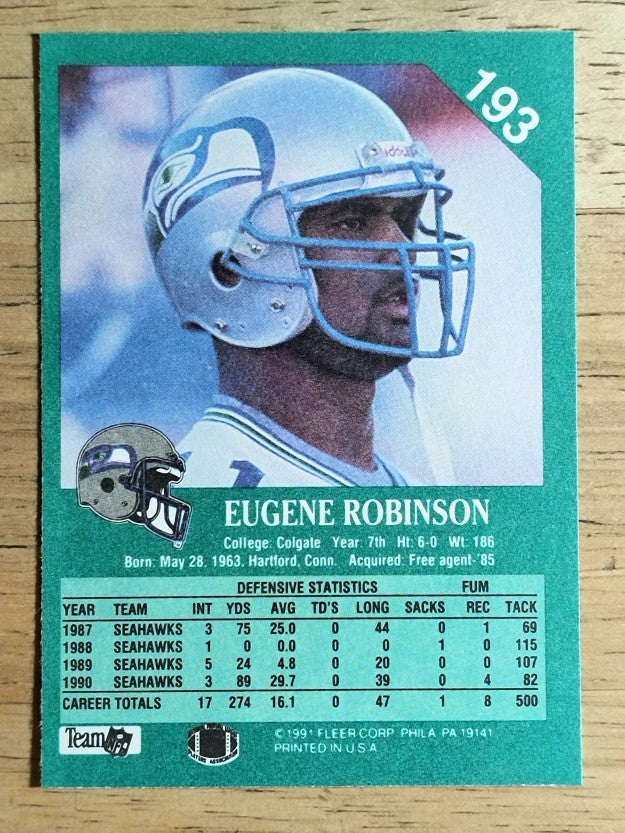 1991 Fleer #193 Eugene Robinson