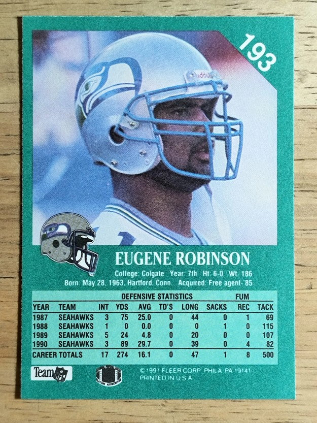 1991 Fleer #193 Eugene Robinson