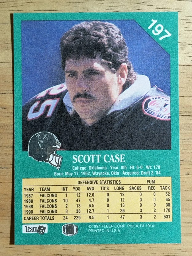 1991 Fleer #197 Scott Case