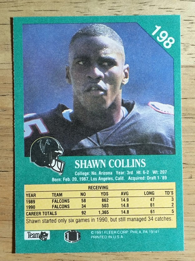 1991 Fleer #198 Shawn Collins